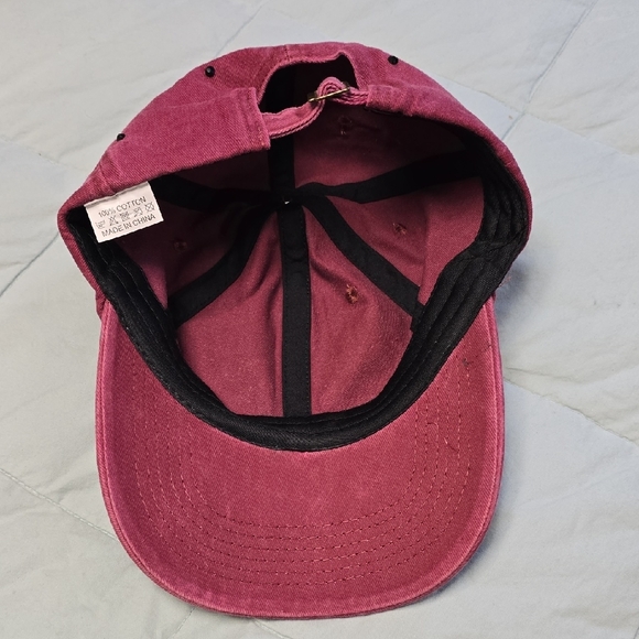 Pink Embroidered Cap - Picture 2 of 3